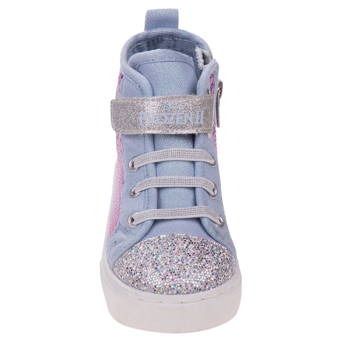 Little Girls Disney Frozen Elsa And Anna Canvas Fashion Sneakers