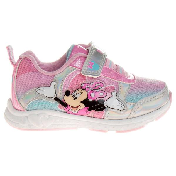 Little Girls Disney Minnie Mouse Light-Up Fashion Sneakers alternate view
