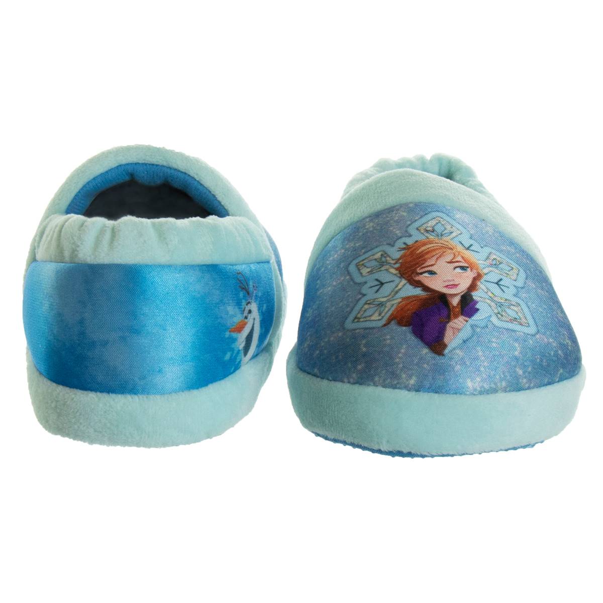 Little Girls Disney Frozen Anna, Elsa And Olaf Slippers