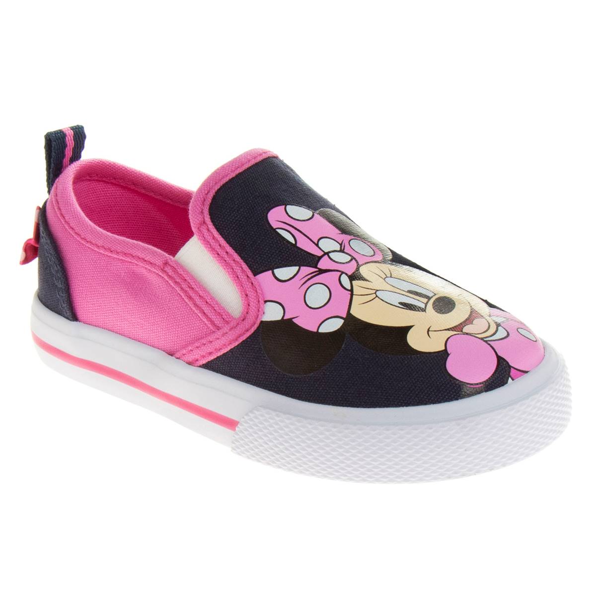 Little Girls Disney Minnie Mouse Slip-On Fashion Sneakers