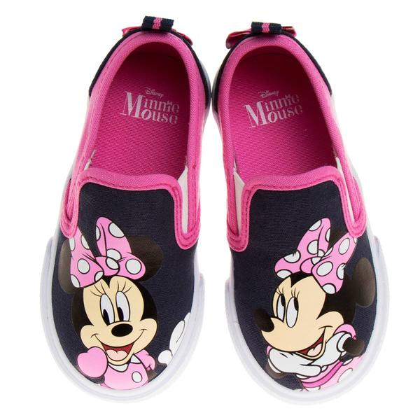 Little Girls Disney Minnie Mouse Slip-On Fashion Sneakers alternate view