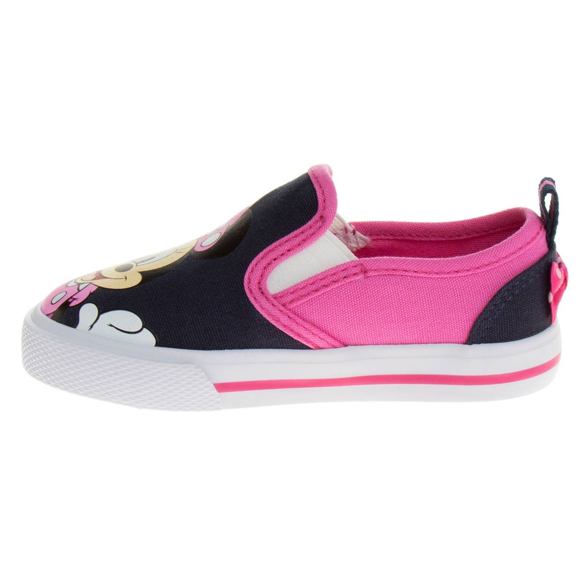 Little Girls Disney Minnie Mouse Slip-On Fashion Sneakers