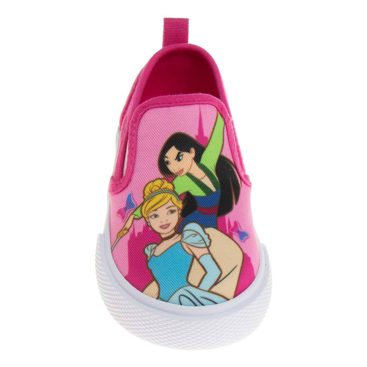 Little Girls Disney Princesses Slip-On Fashion Sneakers