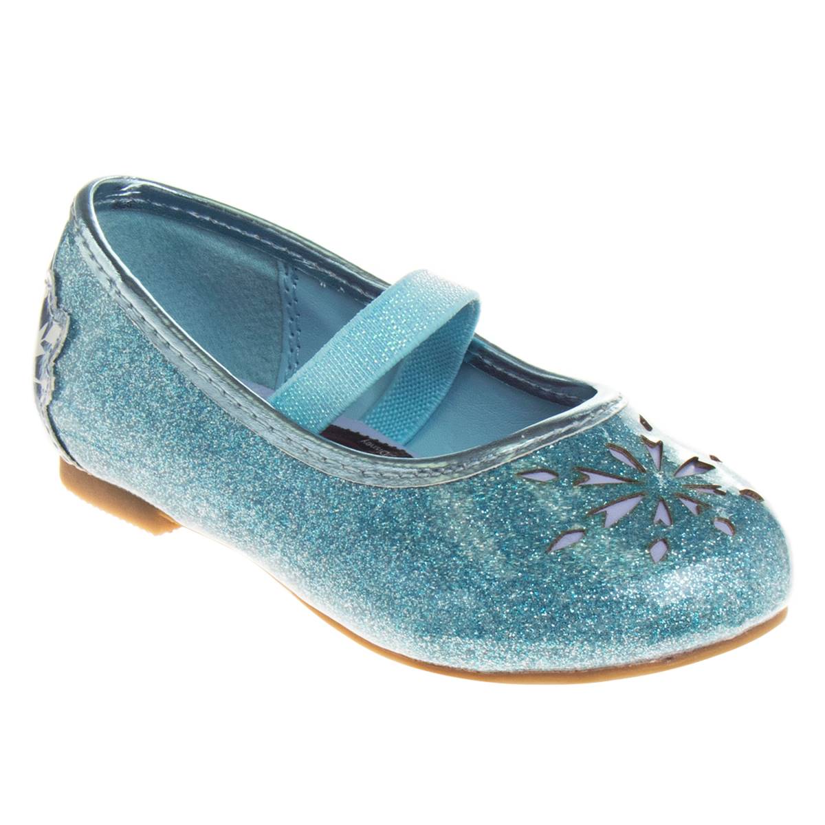 Little Girls Disney Frozen Elsa & Anna Glitter Mary Jane Flats