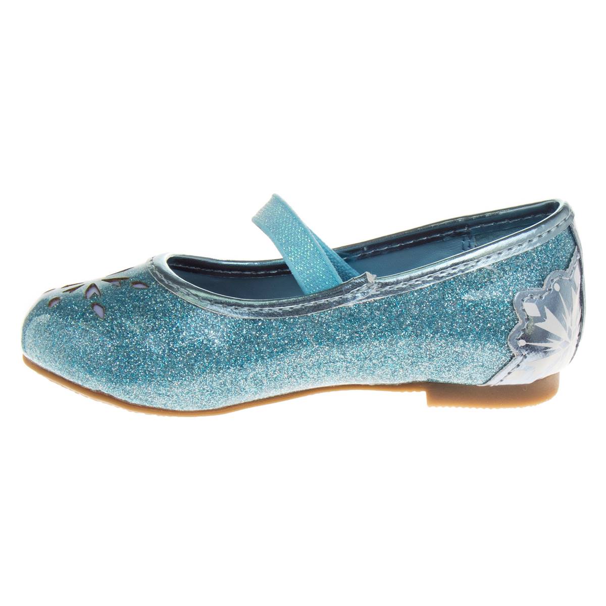 Little Girls Disney Frozen Elsa & Anna Glitter Mary Jane Flats