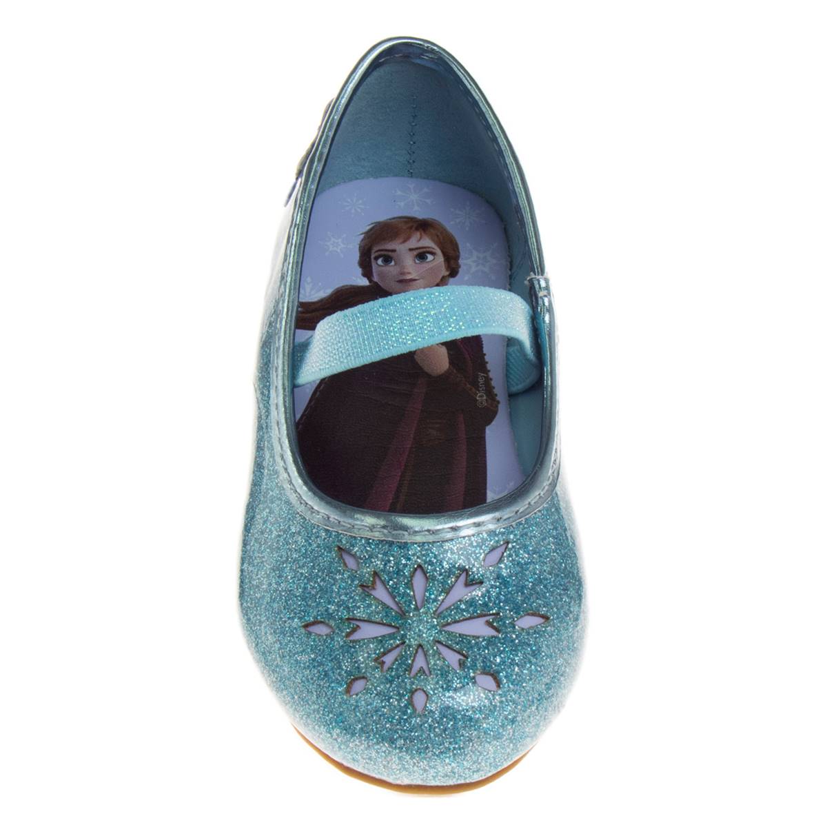 Little Girls Disney Frozen Elsa & Anna Glitter Mary Jane Flats