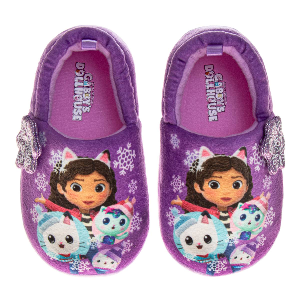 Little Girls Gabby's Dollhouse Snowflake Slippers