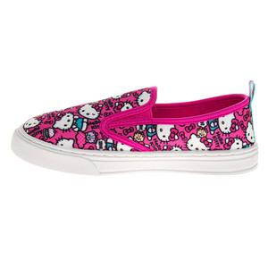 Big Girls Josmo Hello Kitty(R) Slip-On Canvas Sneakers alternate view