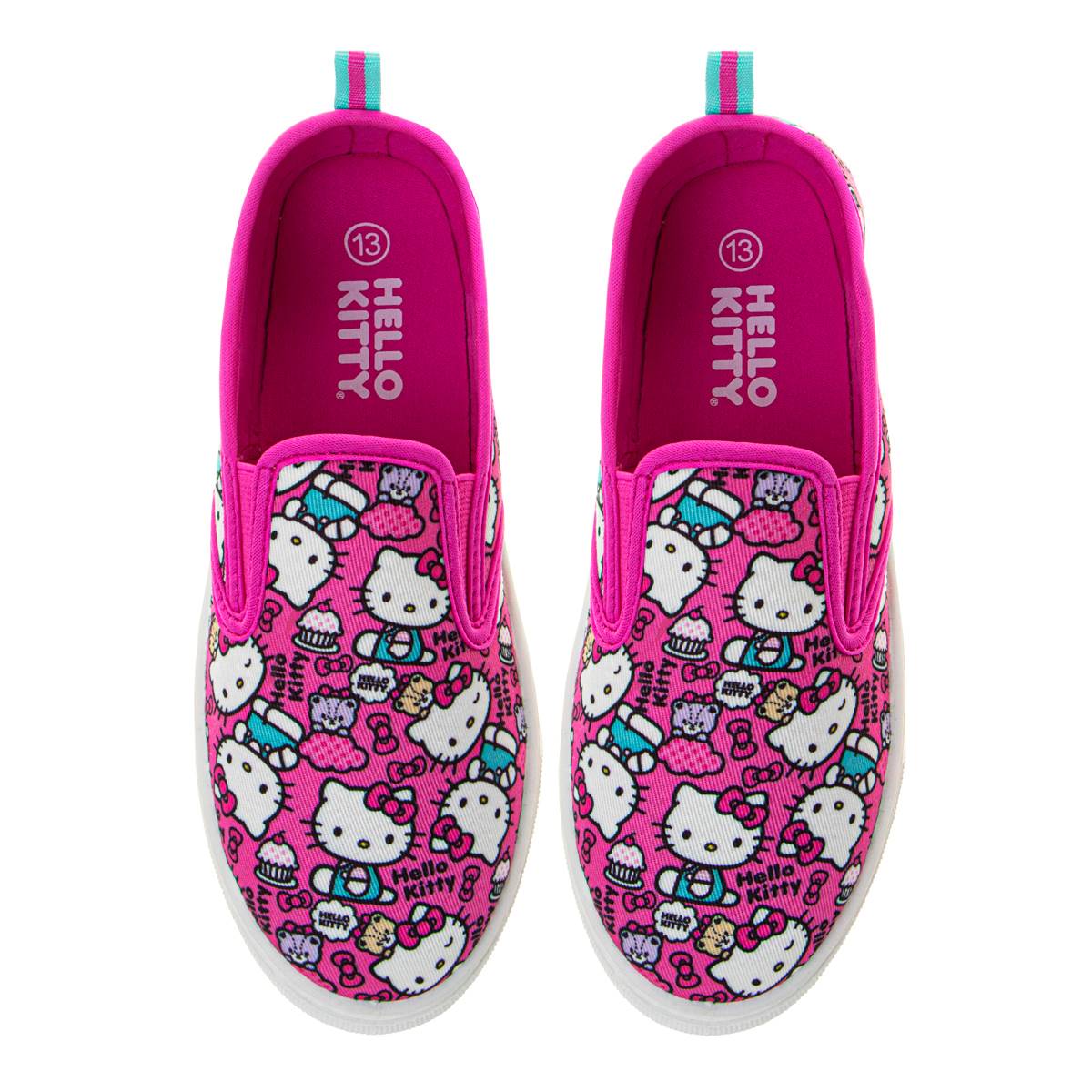 Big Girls Josmo Hello Kitty(R) Slip-On Canvas Sneakers