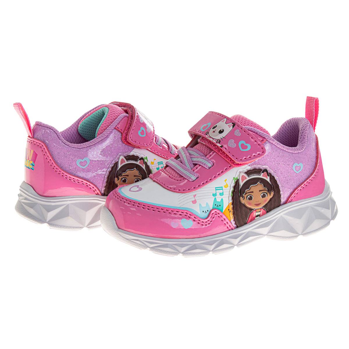 Little Girls Gabby's Dollhouse Light Up Fashion Sneakers