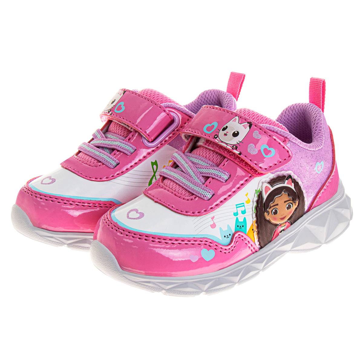 Little Girls Gabby's Dollhouse Light Up Fashion Sneakers