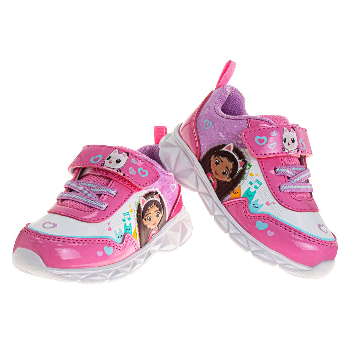 Little Girls Gabby's Dollhouse Light Up Fashion Sneakers