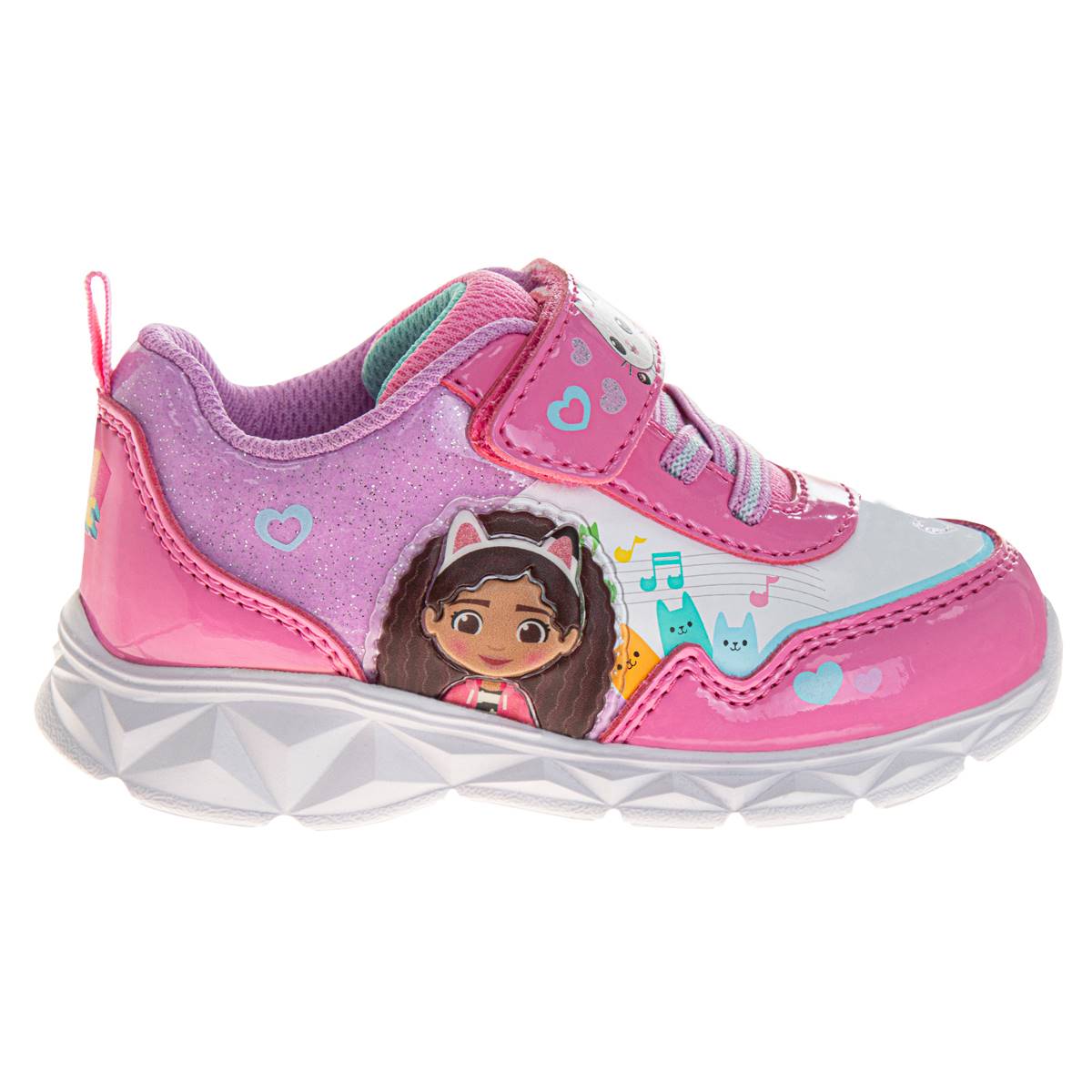 Little Girls Gabby's Dollhouse Light Up Fashion Sneakers