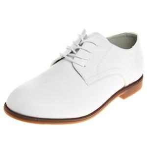Boys Josmo Lace Up White Dress Oxfords