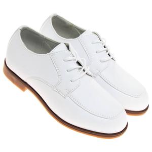Little Boys Josmo White Lace Up Dress Oxfords alternate view