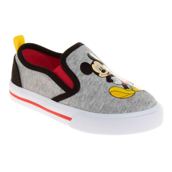 Toddler Boys Disney Mickey Mouse Slip On Canvas Fashion Sneakers
