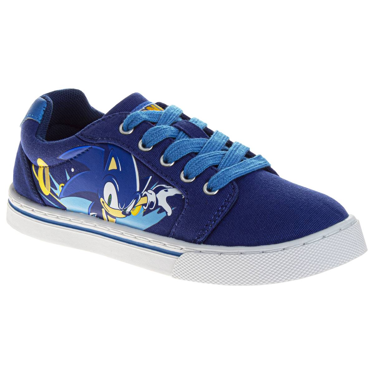 Big Boys SEGA Sonic The Hedgehog Lace Up Canvas Sneakers