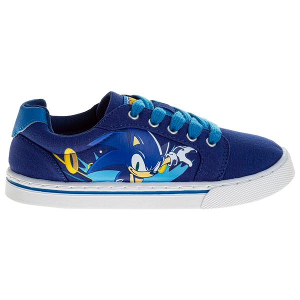 Big Boys SEGA Sonic(tm) The Hedgehog Lace Up Canvas Sneakers alternate view