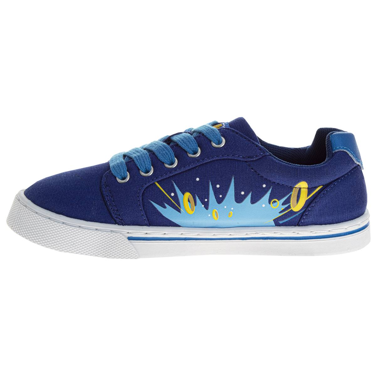 Big Boys SEGA Sonic The Hedgehog Lace Up Canvas Sneakers