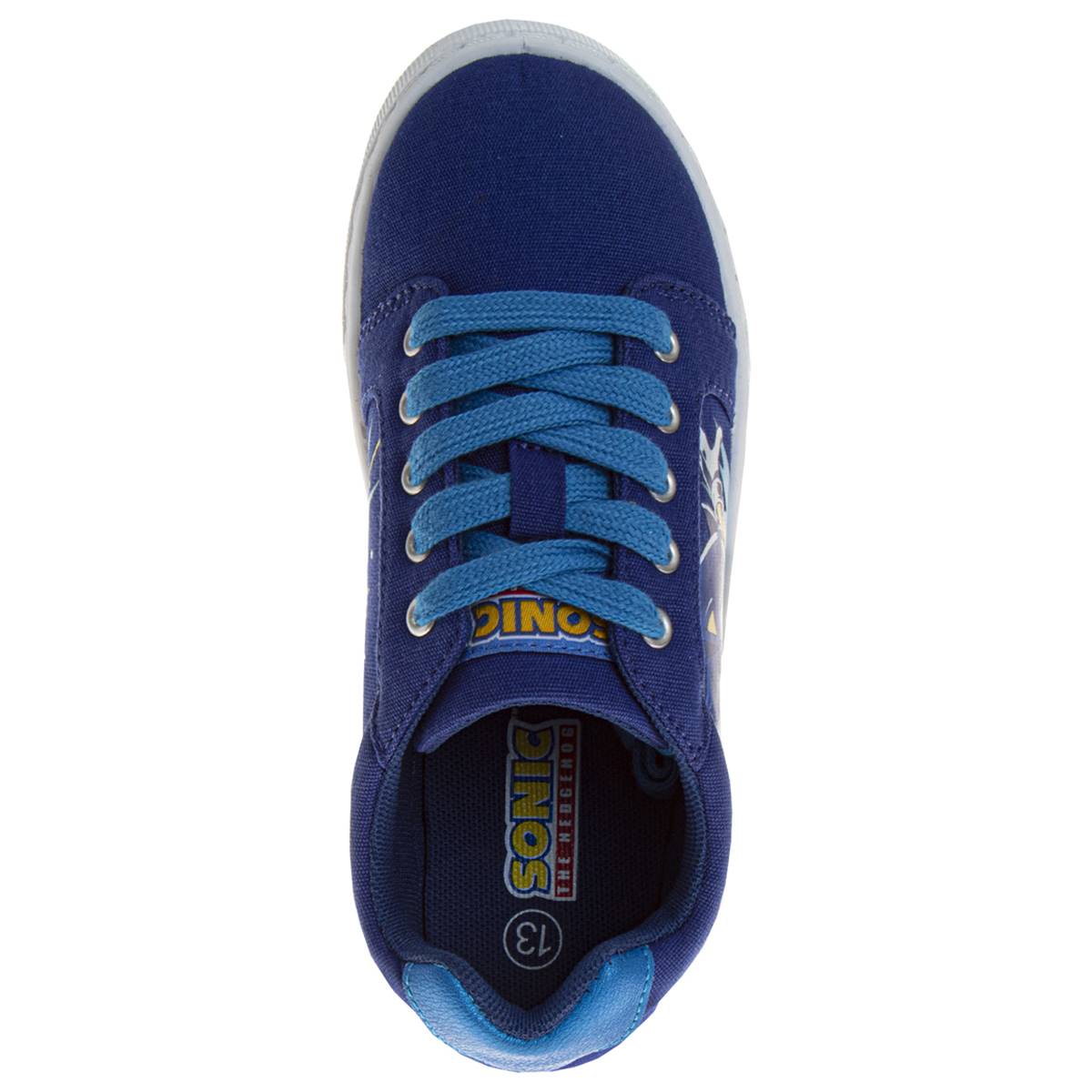 Big Boys SEGA Sonic The Hedgehog Lace Up Canvas Sneakers