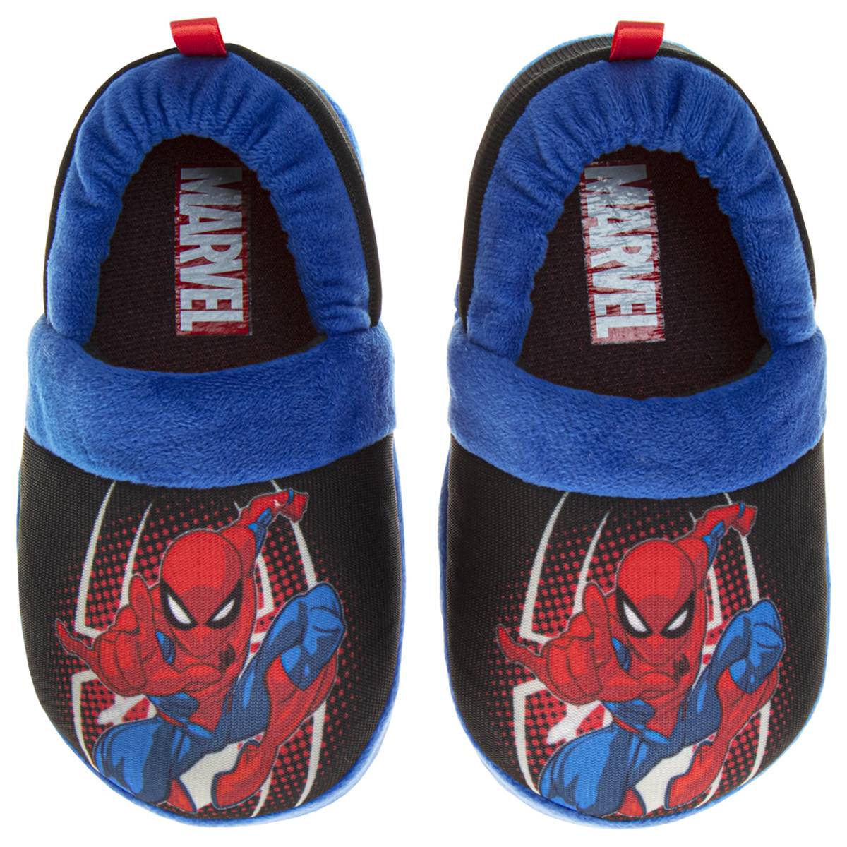 Little Boys Marvel Swinging Spider-Man Dual Sizes Slippers