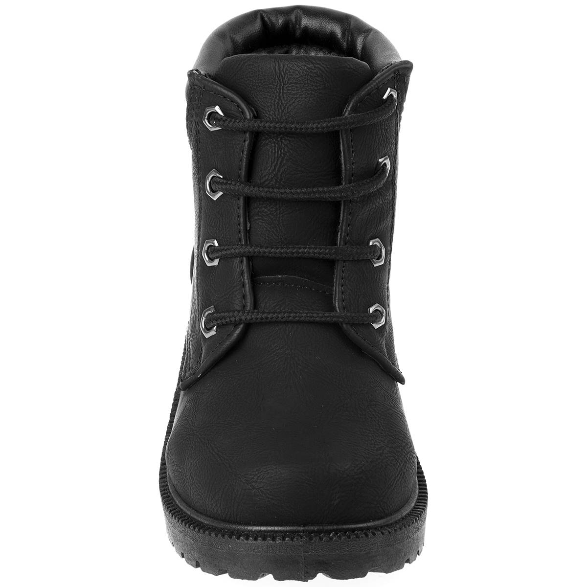 Big Boys Rugged Bear Lace Up Casual Boots