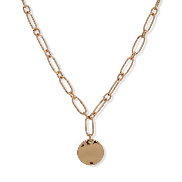 Nine West Gold-Tone Wavy Pendant Necklace