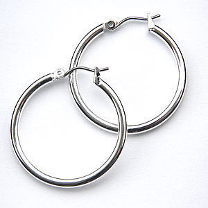 Nine West Silver Hoop Earrings
