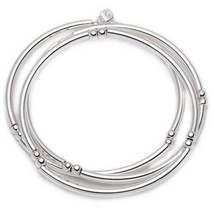 Nine West Set of 3 Silver-Tone Stretch Bracelets