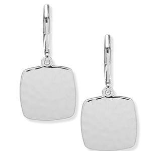 Nine West Silver-Tone Square Drop Earrings