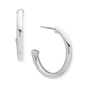 Nine West Medium Post C Hoop Earrings
