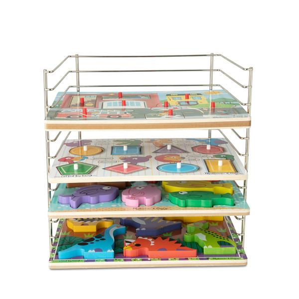 Melissa & Doug(R) Multi-Fit Wire Puzzle Rack alternate view