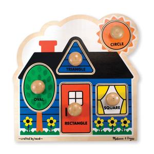 Melissa & Doug(R) First Shapes Jumbo Knob Wooden Puzzle