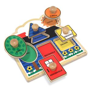 Melissa & Doug(R) First Shapes Jumbo Knob Wooden Puzzle alternate view