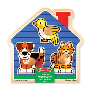 Melissa & Doug(R) 3pc. House Pets Jumbo Knob Wooden Puzzle