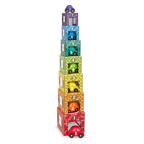Melissa & Doug(R) Nesting & Sorting Garages & Cars alternate view