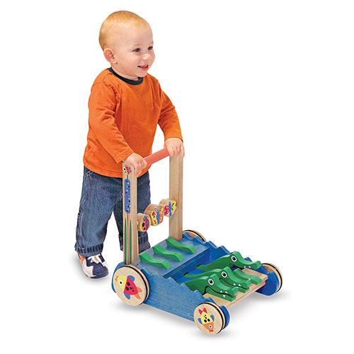 Melissa & Doug(R) Chomp & Clack Alligator Push Toy alternate view