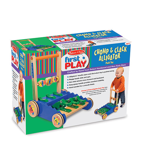 Melissa & Doug(R) Chomp & Clack Alligator Push Toy