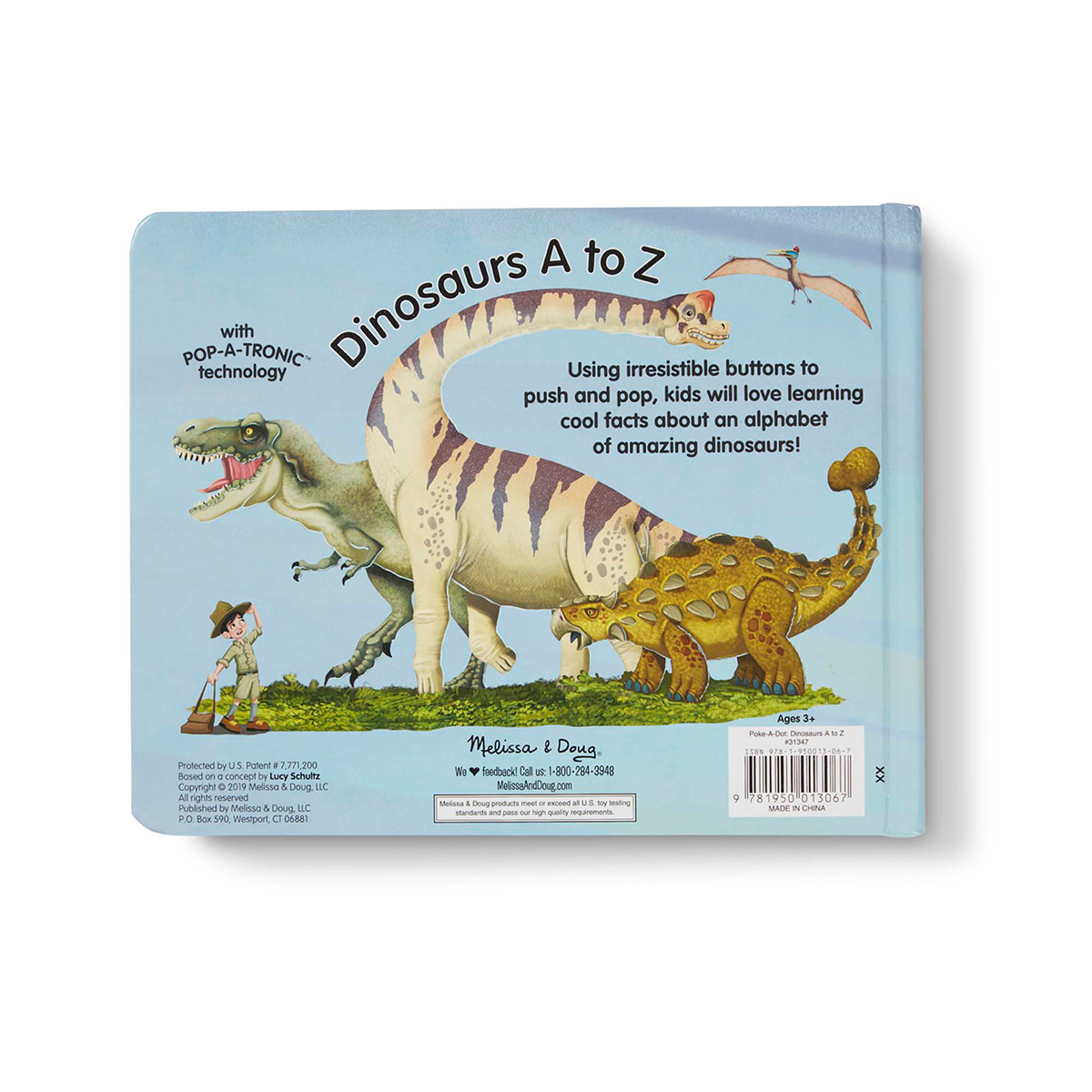 Melissa & Doug(R) Poke-A-Dot Dinosaurs A To Z Book