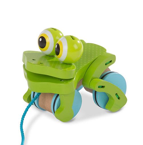 Melissa & Doug(R) Frolicking Frog Pull Toy
