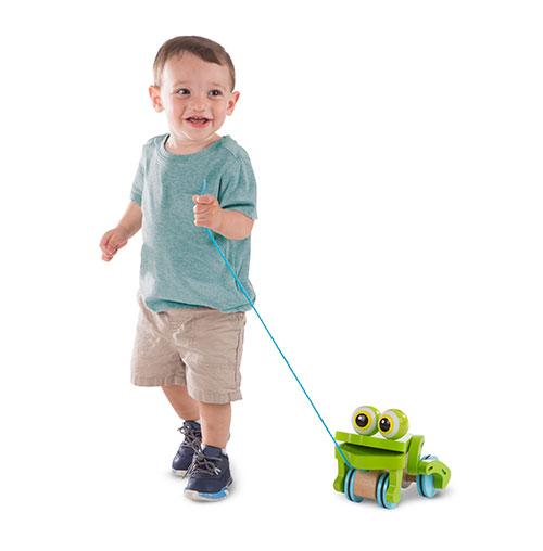 Melissa & Doug(R) Frolicking Frog Pull Toy alternate view