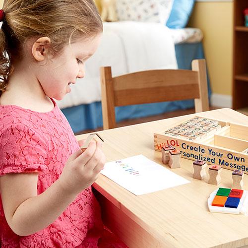 Melissa & Doug(R) Alphabet Stamp Set alternate view