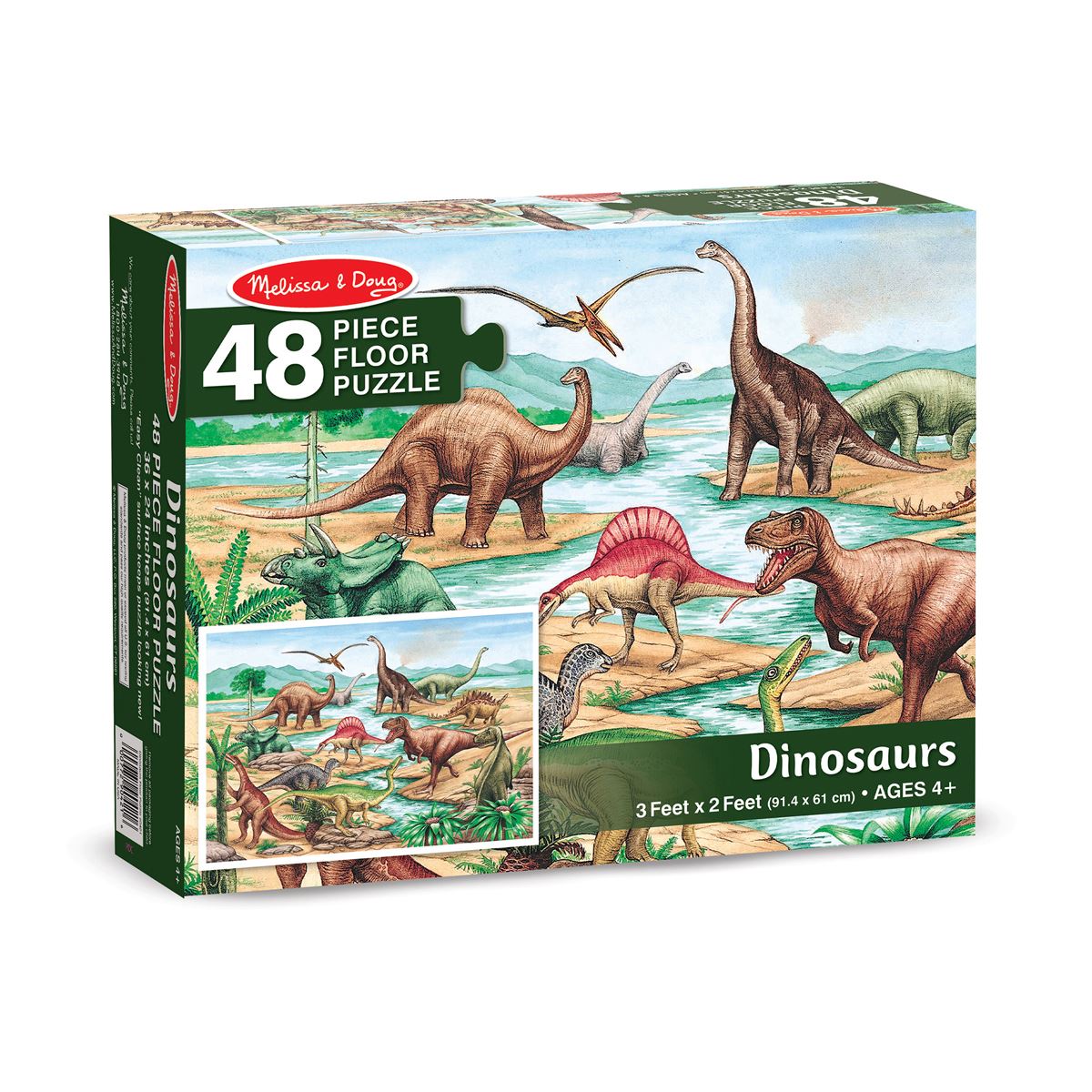 Melissa & Doug(R) 48pc. Dinosaurs Floor Puzzle