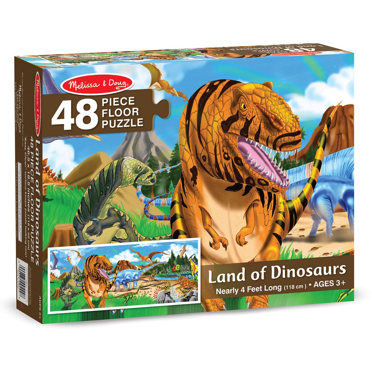 Melissa & Doug(R) 48pc. Land of Dinosaurs Floor Puzzle