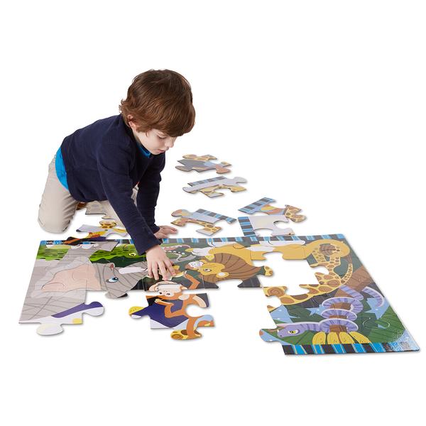 Melissa & Doug(R) Safari Social 24pc. Floor Puzzle alternate view