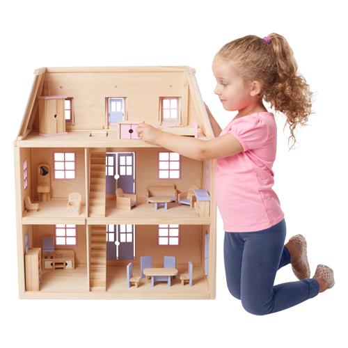 Melissa & Doug(R) Multi-Level Dollhouse alternate view