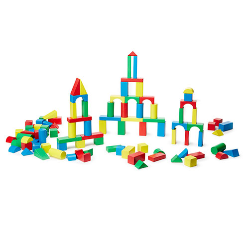 Melissa & Doug(R) 100 Wood Blocks Set