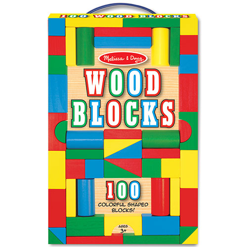 Melissa & Doug(R) 100 Wood Blocks Set