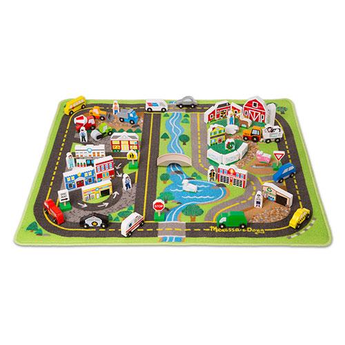 Melissa & Doug(R) Deluxe Road Rug Play Set alternate view