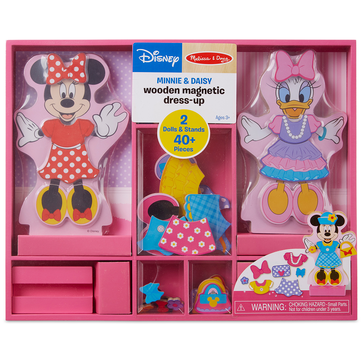 Melissa & Doug(R) Minnie And Daisy Wooden Magnetic Dress-Up Board